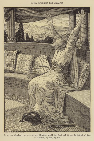 Daavid suree Absalomia tekijältä Louis John Rhead