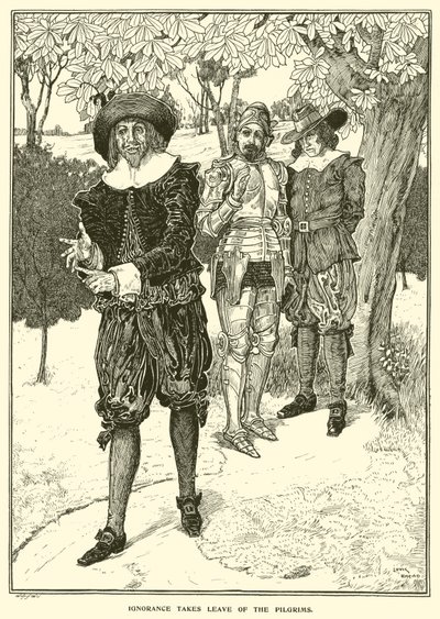 Tietämättömyys jättää pyhiinvaeltajat (kaiverrus) tekijältä Louis John Rhead
