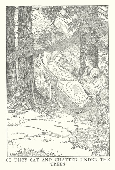 Johanna Spyrin Heidin kuvitus (litografia) tekijältä Louis John Rhead