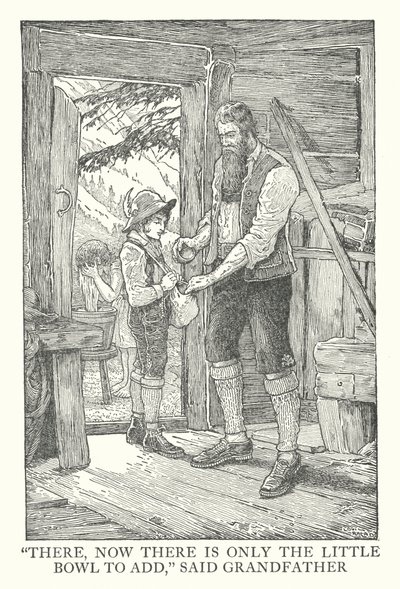 Johanna Spyrin Heidin kuvitus (litografia) tekijältä Louis John Rhead