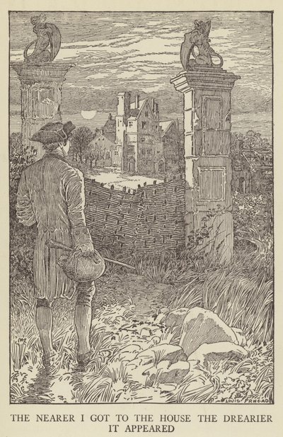 Robert Louis Stevensonin kuvitus Kidnapped tekijältä Louis John Rhead