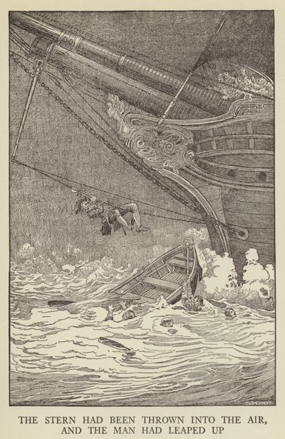 Robert Louis Stevensonin kuvitus Kidnapped tekijältä Louis John Rhead