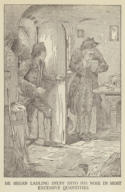 Robert Louis Stevensonin kuvitus Kidnapped tekijältä Louis John Rhead