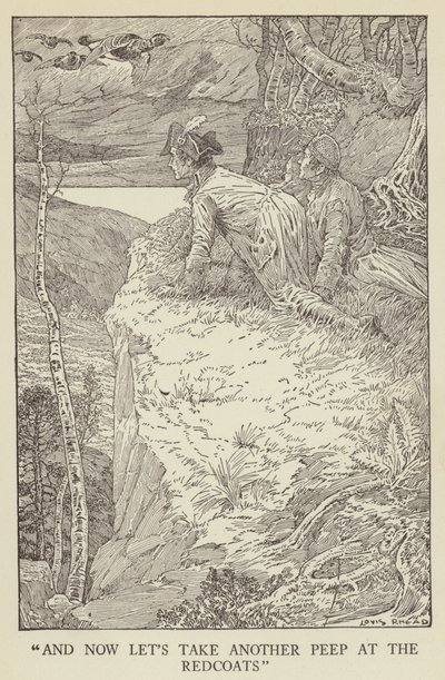 Robert Louis Stevensonin kuvitus Kidnapped tekijältä Louis John Rhead