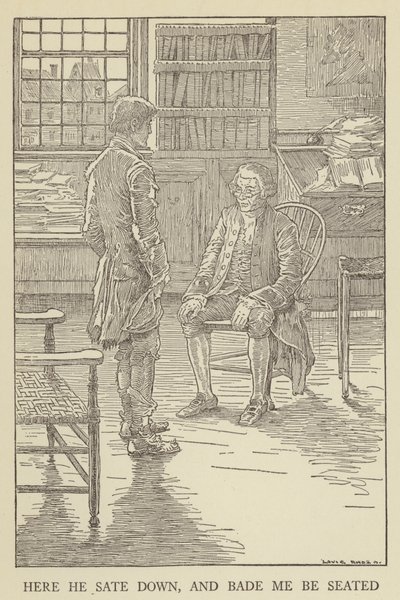 Robert Louis Stevensonin kuvitus Kidnapped tekijältä Louis John Rhead
