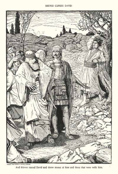 Shimei kiroaa Daavidin (litografia) tekijältä Louis John Rhead