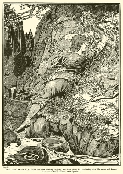 Hill-vaikeus (kaiverrus) tekijältä Louis John Rhead