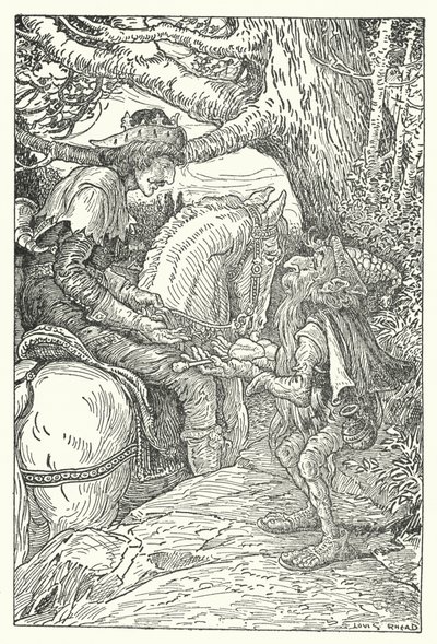 Elämän vesi (litho) tekijältä Louis John Rhead
