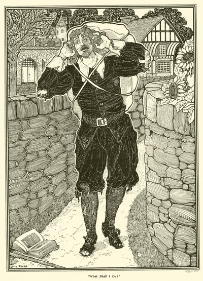 Mitä teen? (kaiverrus) tekijältä Louis John Rhead