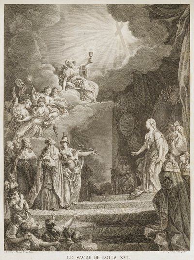 Ludvig XVI:n kruunajaiset tekijältä Louis Joseph I Masquelier