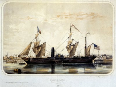 Höyrylaiva "" The Franklin" tekijältä Louis Le Breton