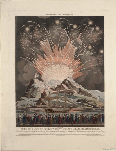 Juhlat Napoleonin kruunajaisissa 1806 tekijältä Louis Le Coeur