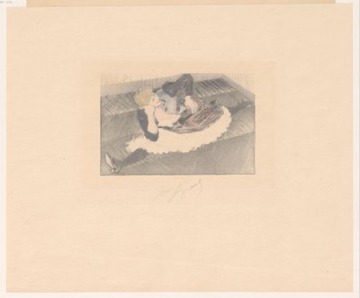 Tanssijat spagaatissa Suuri aukko tekijältä Louis Legrand (signed by artist)