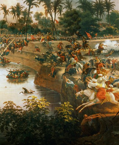 Pyramidien taistelu (öljy kankaalle) tekijältä Louis Lejeune