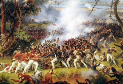 Espanjan ja Portugalin Napoleonin kampanja (1808-1813): "" Chiclanan taistelu lähellä Cadizia, 5. toukokuuta tekijältä Louis Lejeune