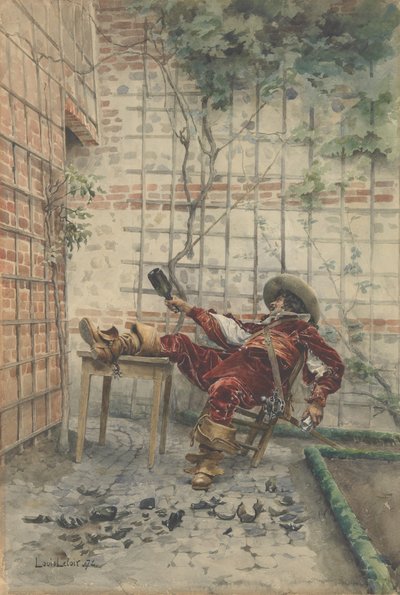 Hänen kupeissaan, 1872. tekijältä Louis Leloir