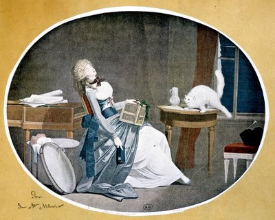 Jäljennös Louis Boillyn (1761-1845) maalauksesta. tekijältä Louis Leopold (after) Boilly