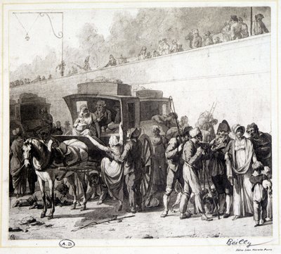 Ahkeruuden saapuminen, Léon Marotten heliogravyri Boillyn (1803) maalauksen mukaan. tekijältä Louis Leopold (after) Boilly