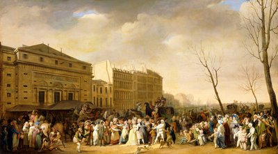 Karnevaali Boulevard du Crimella tekijältä Louis Leopold Boilly