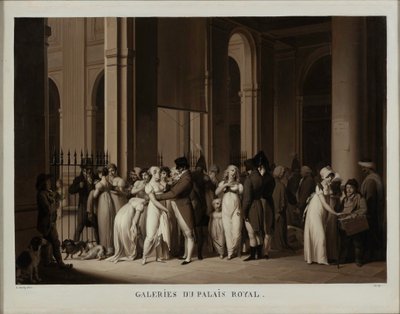 Kuninkaanlinnan galleriat, 1809. tekijältä Louis Leopold Boilly