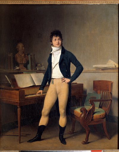 Ranskalaisen säveltäjän Francois Adrien Boieldieun (1755-1834) täyspitkä muotokuva. Louis Leopold Boillyn (1761-1845) maalaus tekijältä Louis Leopold Boilly