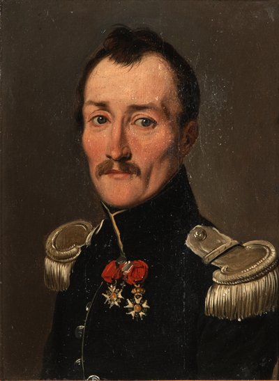 Gaston de Banyuls de Montferrén muotokuva univormussa tekijältä Louis Leopold Boilly