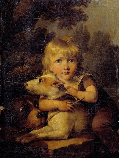 Louis Arnaultin muotokuva (1803-1885) Louis Leopold Boillyn (1761-1845) lapsimaalaus 1808 noin. Aurinko. 0,22x0,16 m tekijältä Louis Leopold Boilly