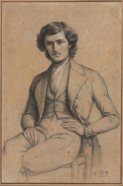 Nuoren miehen muotokuva, 1837. tekijältä Louis Leopold Boilly