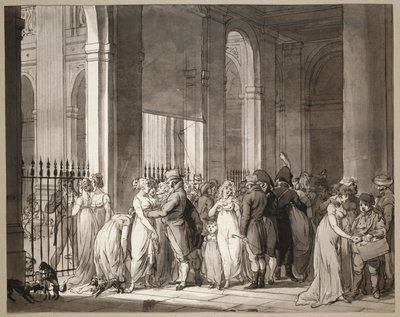 Palais-Royalin pelihallit tekijältä Louis Leopold Boilly