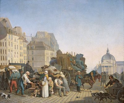 House Movers, 1840 tekijältä Louis Leopold Boilly
