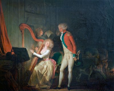 Improvisoitu konsertti eli Harmonian hinta, 1790 tekijältä Louis Leopold Boilly