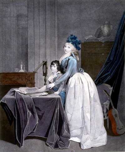 Optinen illuusio. 1794 (kaiverrus). Louis Leopold Boilly (1761-1845). L