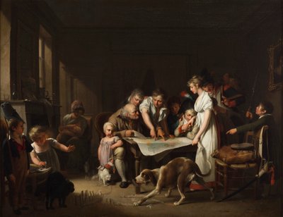 Suuren armeijan tiedotteen luku tekijältä Louis Leopold Boilly