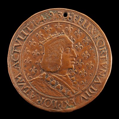 Kaarle VIII, 1470-1498, Ranskan kuningas 1483 [kääntöpuoli], 14931494 tekijältä Louis Lepère