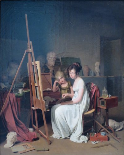 Taiteilijan studio tekijältä Louis Leopold Boilly