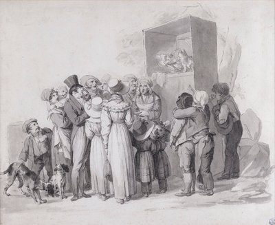 Louis-Léopold Boilly - Kissa parka (luonnos) tekijältä Louis Leopold Boilly