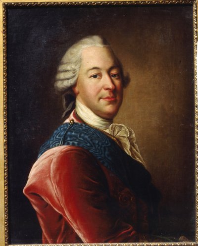 Kreivi Mihail Illarionovich Vorontsovin (1714-1767) muotokuva (Kreivi M.I. Vorontsovin muotokuva). Louis Tocquen (1696-1772) maalaus, öljy kankaalle, 1700-luvun puoliväli. Ranskalaista taidetta, rokokootaidetta. Alueellinen taidemuseo, Simferopol (Ukraina) tekijältä Louis Tocqué