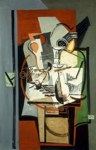 Asetelma; Nature Morte, noin 1930 tekijältä Louis Marcoussis