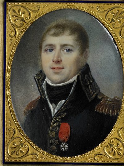 Carel Hendrik Ver Huell (1764-1845), Batavian laivaston vara-amiraali ja Batavian tasavallan merivoimien ministeri, palkittu Kunnialegioonan upseeriristillä, myönnettiin hänelle vuonna 1804. tekijältä Louis Marie Sicard