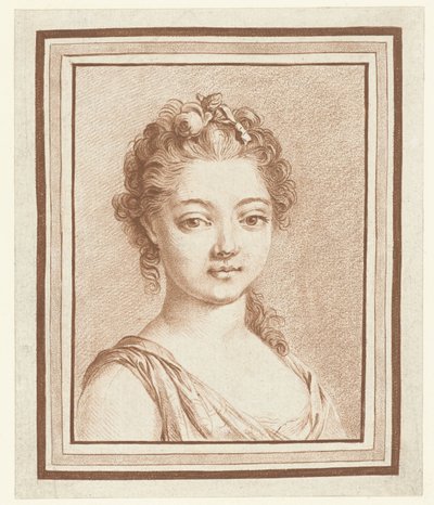 Nuoren tytön rintakuva tekijältä Louis Marin Bonnet (attributed to)