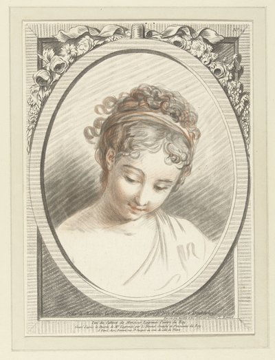 Nuoren naisen rintakuva Tete de femme tekijältä Louis Marin Bonnet
