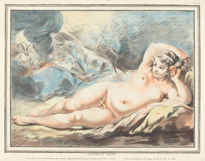 Jupiter ja Danae, 1774. tekijältä Louis Marin Bonnet