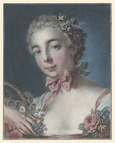 Muotokuva Marie Amélie Baudouinista Florana Floran johtaja tekijältä Louis Marin Bonnet