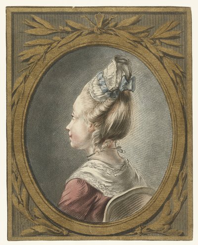 Nuoren naisen muotokuva tete tekijältä Louis Marin Bonnet
