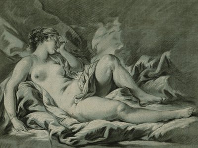 Venus nukkuu, Francois Boucherin jälkeen; Venuksen uni, Francois Boucherin jälkeen, 1771 tekijältä Louis Marin Bonnet