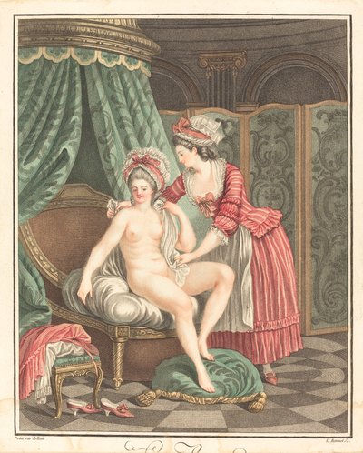 Kylpy tekijältä Louis Marin Bonnet after Nicolas René Jollain