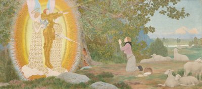 Visio ja inspiraatio Jeanne of Arc -sarja: I, c. 1907 - 1909 alku. tekijältä Louis Maurice Boutet de Monvel
