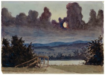 Tummat pilvet, c. 1901. tekijältä Louis Michel Eilshemius