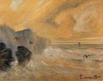 Rocky Seashore, 1800-luvun loppu - 1900-luvun alku. tekijältä Louis Michel Eilshemius