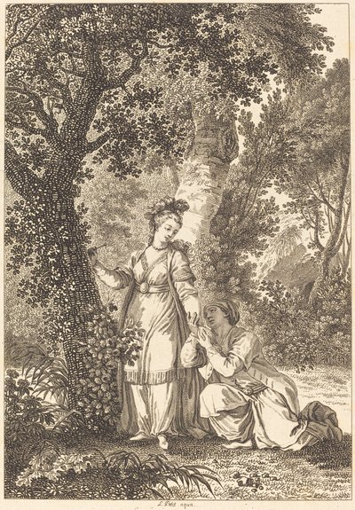 Garben kuninkaan morsian: puu tekijältä Louis Petit after Jean Honoré Fragonard